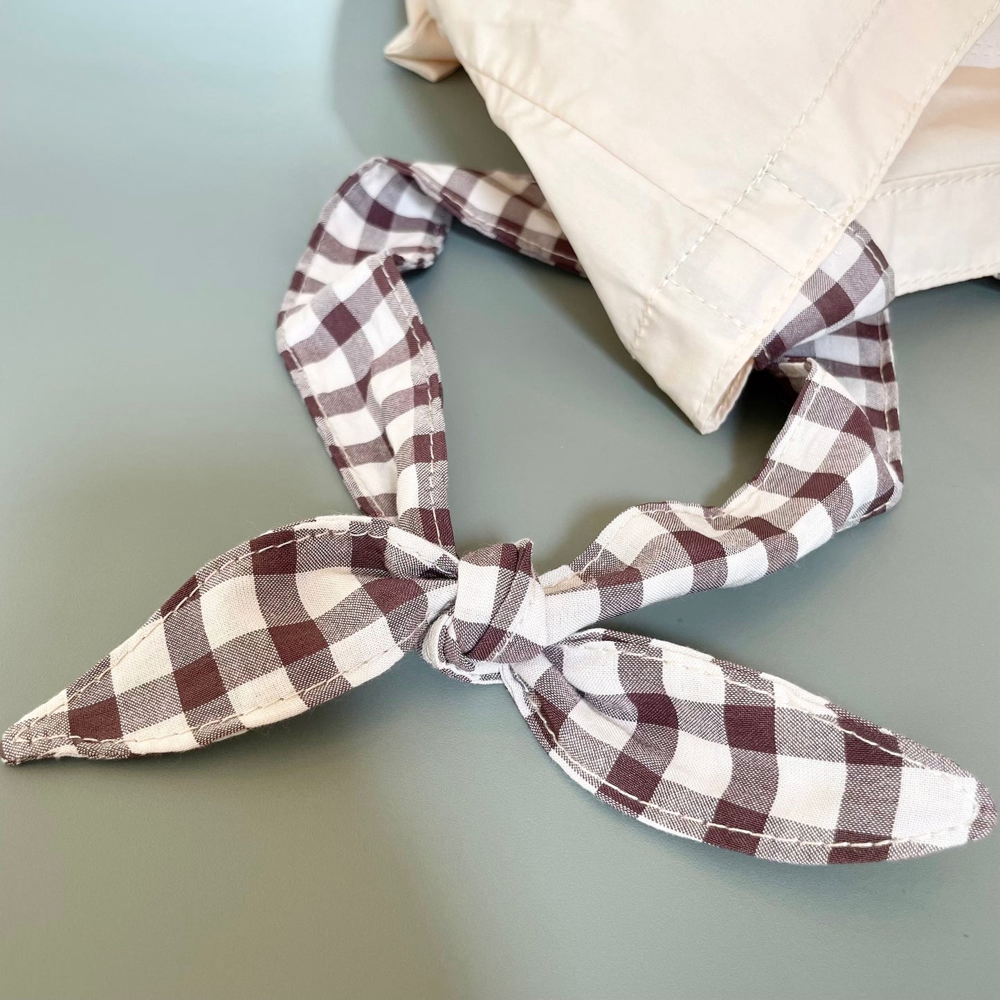 Brown Check Tote Bag