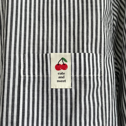 Cotton striped shirt(cherry🍒)